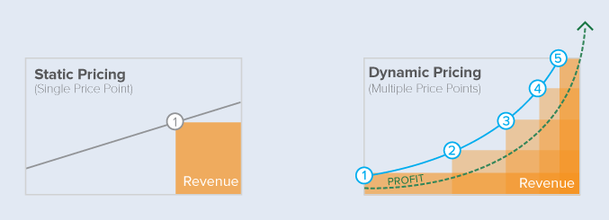 Static pricing vs. Dynamic pricing